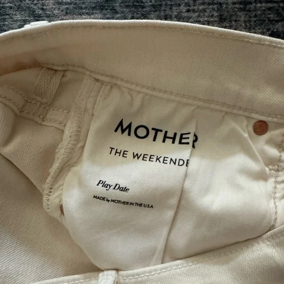 MOTHER Jeans Off White - Picture 2 of 5